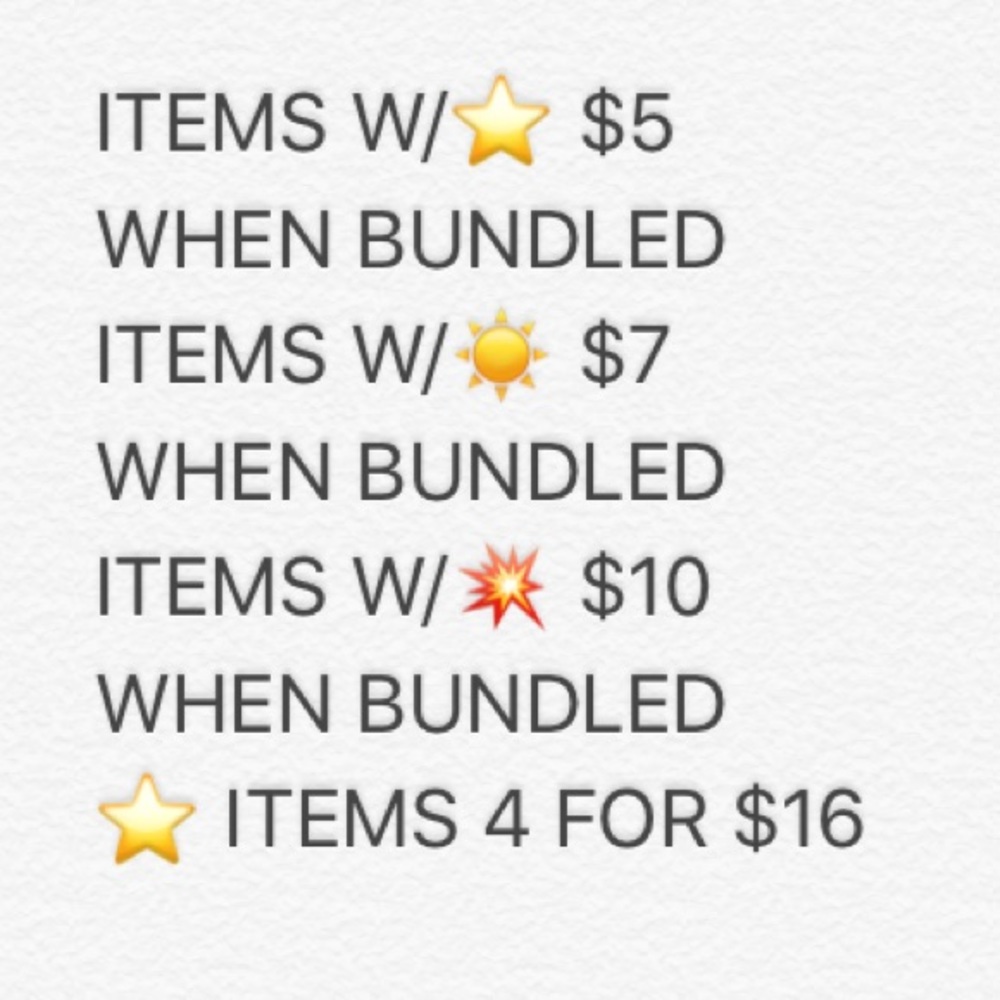 BUNDLE DISCOUNT!!!